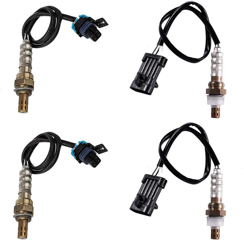 Set of 4 New Oxygen O2 Sensor Upstream & Downstream for 1996 1997 Chevrolet Camaro Z28 SS Pontiac Firebird Formula Trans Am V8 LT1 5.7L