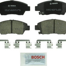 Bosch BC1394 QuietCast Premium Ceramic Disc Brake Pad Set For Honda: 2011-2016 CR-Z, 2009-2017 Fit; Front