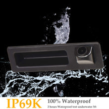 HD 1280x720p Rear Reversing Backup Camera Rearview License Plate Camera Night Vision Ip68 Waterproof for BMW 3er F30 5er F10 F11 X3 F25 BMW 320Li/530i/328i/535Li/520Li