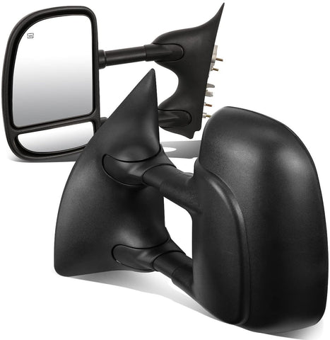 DNA Motoring TWM-004-T111-BK-R Powered Towing Mirror+Heat Right/Passenger [For 99-07 Ford Super Duty]
