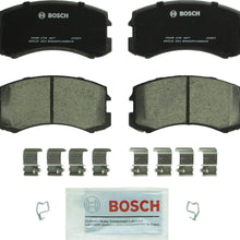Bosch BC904 QuietCast Premium Ceramic Disc Brake Pad Set For 2002-2007 Mitsubishi Lancer; Front