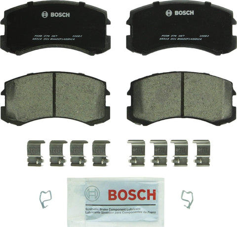 Bosch BC904 QuietCast Premium Ceramic Disc Brake Pad Set For 2002-2007 Mitsubishi Lancer; Front