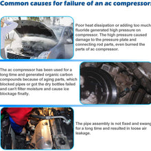 AUTEX AC Compressor & A/C Clutch CO 4910AC Fits 4.2L Only Replacement for Chevrolet Trailblazer & GMC Envoy 2002 2003 2004 2005 2006 2007 2008 2009 & Buick Rainier 2004 2005 2006 2007