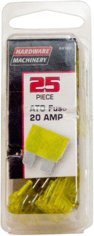 Hardware Machinery 68162 ATO Fuse 20-Amp, 25-Piece