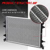 13273 OE Style Aluminum Core Cooling Radiator Replacement for VW Jetta Passat 1.4L Hybrid 2.0L TDI AT 13-16