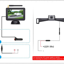 B-Qtech Digital Wireless Backup Camera, 5'' LCD Monitor and IP68 Waterproof Wireless Rear View Camera for Truck, Cars,Trailer