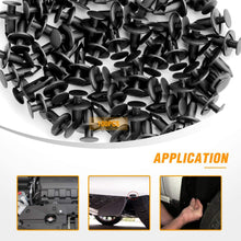 GOOACC GRC-44 100PCS Nylon Bumper Rivet Clips for GM 21030249 for Ford N807389S,1PC Bonus Fastener Remover