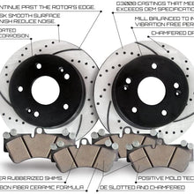 Approved Performance G23582 - [Front Kit] Performance Drilled/Slotted Brake Rotors and Ceramic Pads