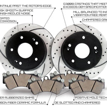 Approved Performance G21712 - [Front Kit] Performance Drilled/Slotted Brake Rotors and Carbon Fiber Pads
