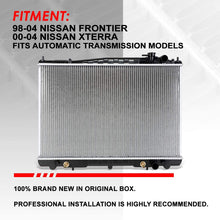 Replacement for 98-04 Nissan Frontier/Nissan Xterra AT Lightweight OE Style Full Aluminum Core Radiator DPI 2215