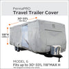 Classic Accessories PermaPRO Lightweight Ripstop and Water Repellent Cover, for 15' - 18' Travel Trailers, 80-321-301001-RT