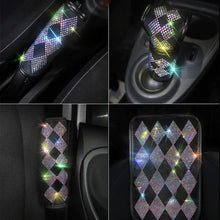 Bling Bling Auto Shift Gear Cover, Luster Crystal Car Knob Rhinestones Gear Stick Protector Diamond Car Decor Accessories for Women(PDT)