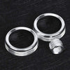 Rotary Knob Ring 3pcs A/C Aluminium Alloy Trim Volume Adjuster Decor Fit for Discovery Sport L550 2020+(Silver)