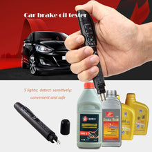Houkiper Brake Fluid Liquid Tester Pen with 5 LED Indicators,Hydraulic Fluid/Liquid/Oil Moisture Analyzer, Auto Brake Diagnostic Testing Tool Brakes Calibrated for DOT3 DOT4 Brake Fluid