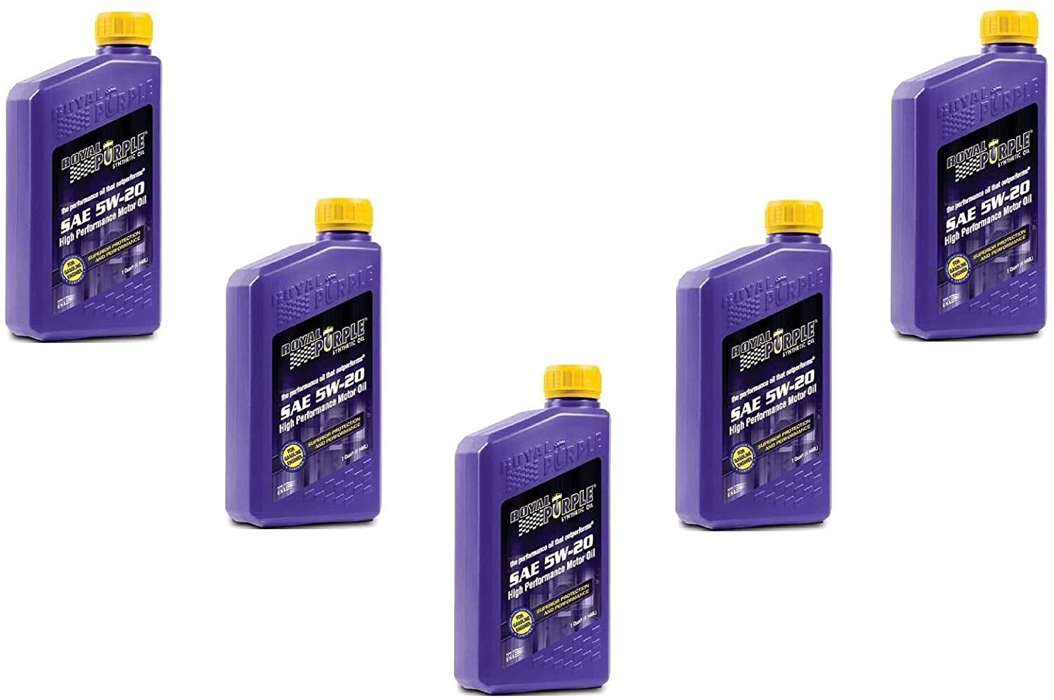 Royal Purple SAE Multi-Grade Synthetic Motor Oil 5W20 Pack of 5 Quarts