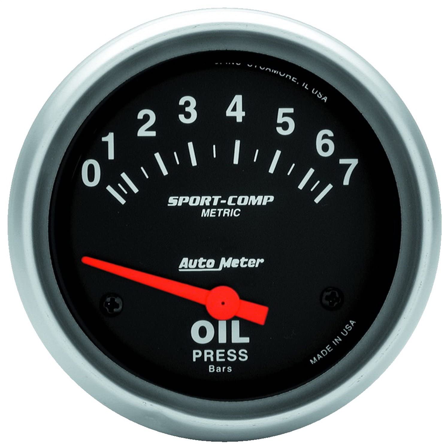 Auto Meter 3522-M Sport-Comp Electric Metric Oil Pressure Gauge