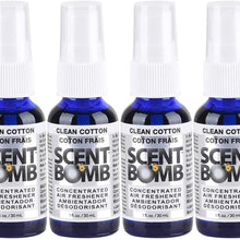 Scent Bomb Super Strong 100% Concentrated Air Freshener - 4 PACK (Clean Cotton)