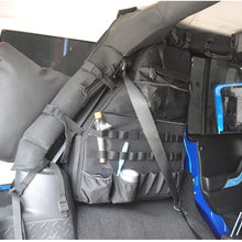 SUNPIE Roll Bar Storage Bag Cage for 2007~2018 Jeep Wrangler JK JL CJ TJ Rubicon 4-Door with Multi-Pockets & Organizers & Cargo Bag Saddlebag Tool Kits Holder