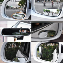 Audew 2 Pack Square Blind Spot Mirror 360° ABS Glass for All Universal Vehicles Car Fit Stick-on Design
