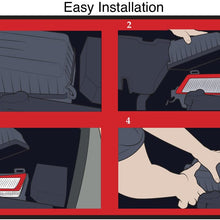 EPAuto GP165 (CA10165) Replacement for Honda Extra Guard Rigid Panel Engine Air Filter for Civic (2006-2011), Suggest Replace with Cabin Air Filter with CP134 (CF10134)
