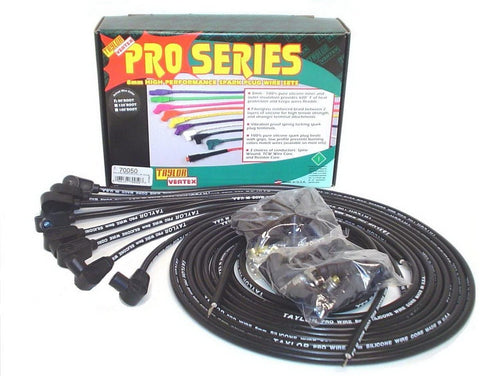Taylor Cable 70050 8mm Pro Wire Black Spark Plug Wire Set