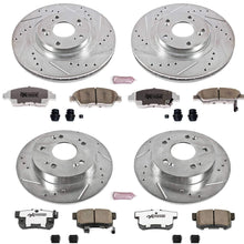Power Stop K6327-26 Front & Rear Z26 Street Warrior Brake Kit Acura Honda