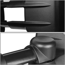 Left Side Black Manual Telescoping Folding Rear View Side Towing Mirror Replacement for Silverado Sierra GMT900 07-14