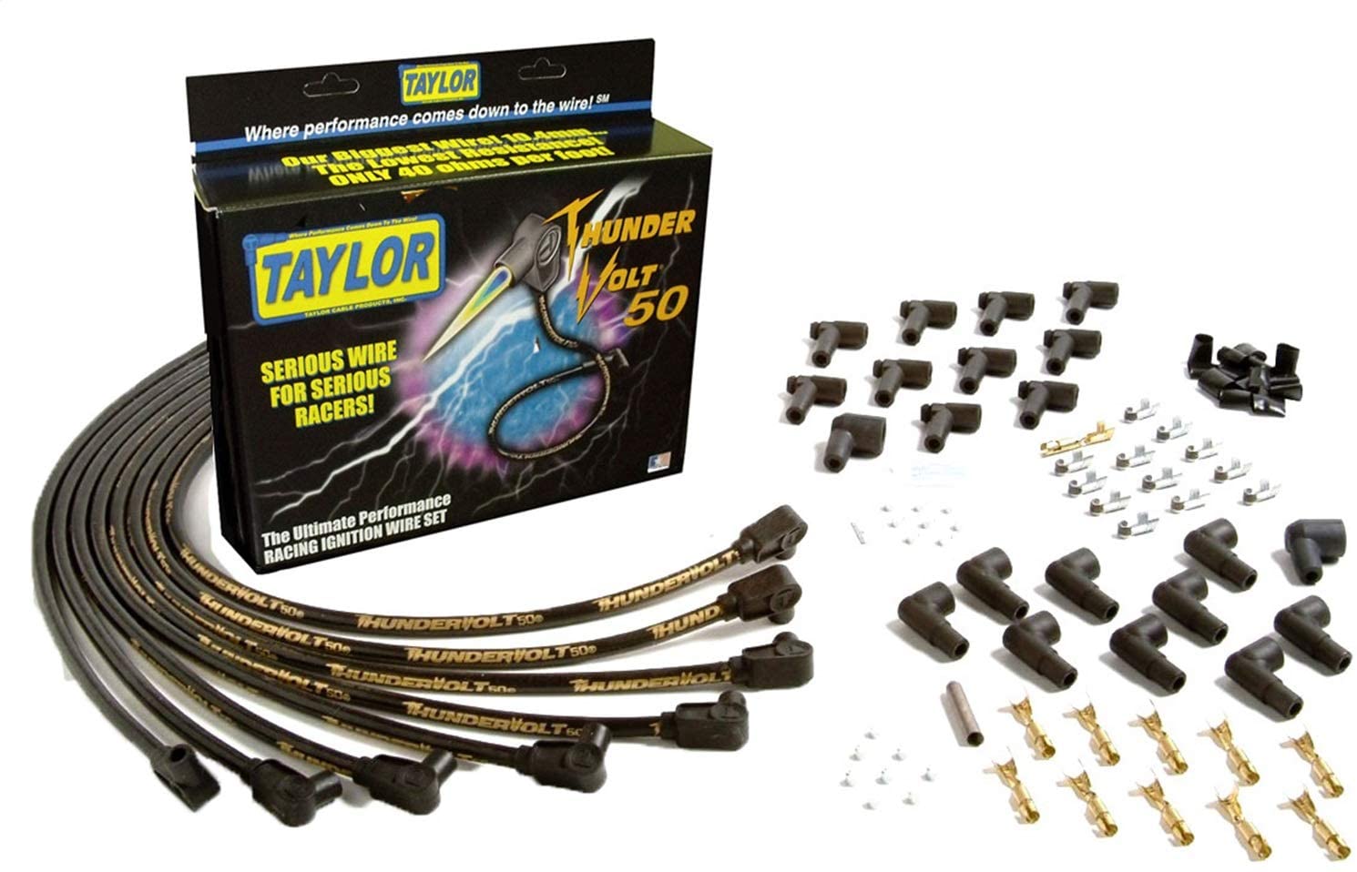 taylor 98051 ThunderVolt 90° Universal Fit Ignition Wire Set