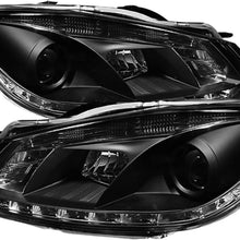 Spyder 5012111 Volkswagen Golf/GTI 10-13 Projector Headlights - Halogen Model Only (Not Compatible With Xenon/HID Model) - DRL - Black - High H1 (Included) - Low H7 (Included) (Black)