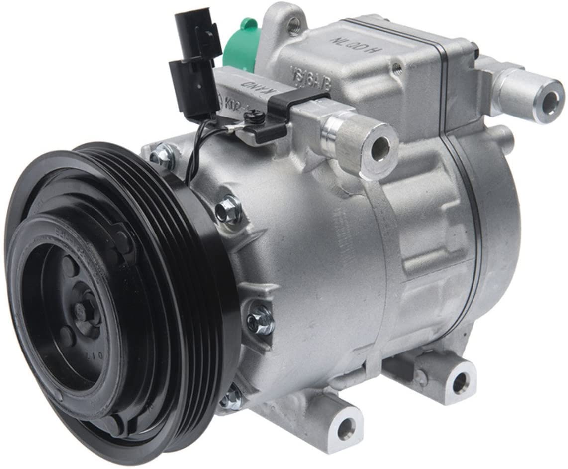 New Mando 10A1080 AC Compressor with Clutch Original Equipment (Pre-filled Oil)