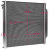 Replacement For Ford F250 F350 F450 6.0L Powerstroke Engine AT/MT 2003 2004 2005 2006 2007 Full Aluminum Racing Cooling Radiator Replacement 2 Row Core