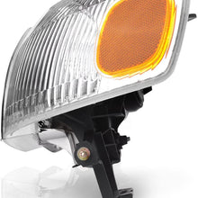 AUTOSAVER88 Headlight Assembly Compatible with 1998-2000 Toyota Corolla +Front Signal Lights (Driver and Passenger Side)