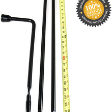 Red Hound Auto 2002-2009 Compatible with Chevy Trailblazer Lug Wrench New Tire Tool Replacement Kit for Spare Jack