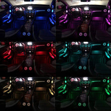 Qii lu Rear Seat Air Vent Ambient Light Fits for C/GLC/E Series 2015-2019 ABS (Gradient 64 Color)