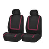 FH Group FB032BURGUNDY114 Burgundy Unique Flat Cloth Car Seat Cover (w. 4 Detachable Headrests and Solid Bench)