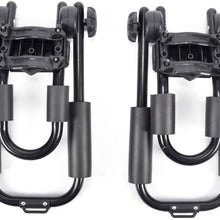 HANSCOSTAR 2pcs J-Bar Kayak/Canoe/Surf Ski/Boat/Snowboard Roof Rack Carrier Mounted on Car SUV and Truck Crossbar