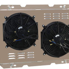 CoolingCare 3 Row Aluminum Radiator + 2X12" Fans w/Shroud for 1983-1997 Ford F150 F250 F350 & Bronco