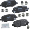 Bendix Premium Copper Free CFC1809 Ceramic Brake Pad (with Installation Hardware Rear)