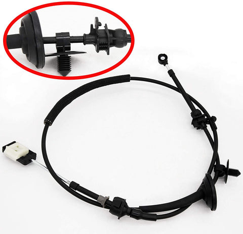 XC3Z-7E395-DA Automatic Transmission Shift Control Cable, Compatible with Ford F-250 F250 Super Duty Excursion 1999-2004 5.4L 6.8L Engines Only, By LIYYOO