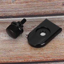 Qii lu Motorcycle Seat Screw ，Durable Black Alloy Motorcycle Modified Rear Seat Cushion Screw and Nut