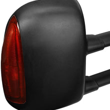 Left Side Black Power Heated Telescoping Amber LED Turn Signal Side Towing Mirrors Replacement for Ford Super Duty 99-07