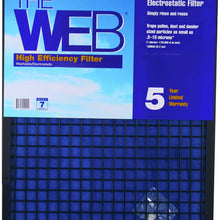 WEB WEB11620 High Efficiency 1" Thick Filter, 16 x 20 x 1 (15.63 x 19.63)