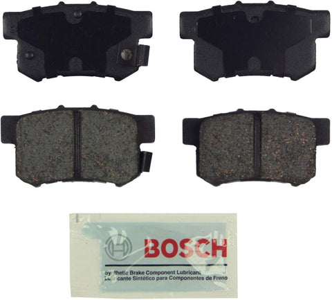 Bosch BE537 Blue Disc Brake Pad Set for Select Acura CL, CSX, ILX, RSX, TL, TSX; Honda Accord, Civic, CR-Z, Prelude, S2000; Suzuki Kizashi, SX4 - REAR