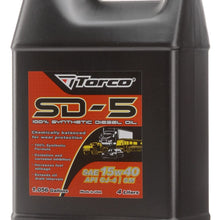 Torco A191540F SD-5 MPZ 15w40 Synthetic Diesel Motor Oil Bottle - 1 Liter Bottle, (Case of 6)