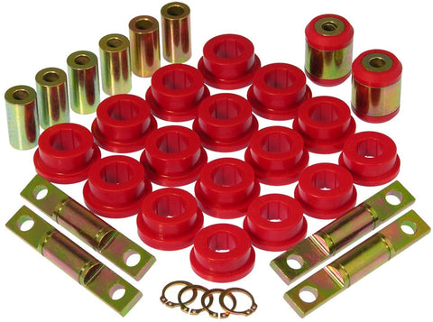 Prothane 8-318 Red Rear Upper and Lower Control Arm Bushing Kit