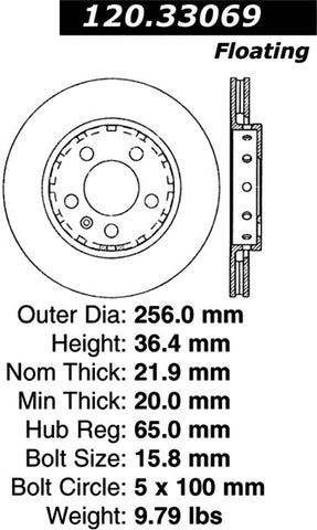 Stoptech 127.33069L Auto Part