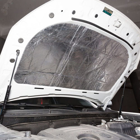 MRCARTOOL 39.4x47.2 Inch Automotive Engine Heat Sound Noise Insulation Absorb Padding Shield Car Hood Pad Automotive Dampening Mat(Engine Heat Absorb Pad)