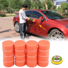 Terisass 17 Pcs/Set 2 Inch Car Cleaning Pads Auto Woolen Polisher Buffer Pad Car Sponge Buffing Polishing Pad Automotive Buffing Wax Polisher Kit
