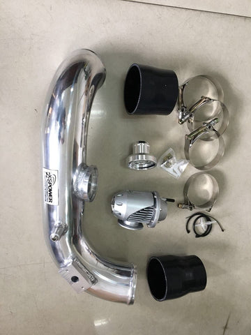 CHARGE PIPE KIT w/SSQV SILVER BLOW OFF for BMW N54 E82 E91 E93 135 335Xi