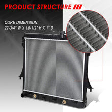 2855 OE Style Aluminum Cooling Radiator Replacement for Chevy Colorado/GMC Sonoma 5.3L/Hummer H3 3.5L/3.7L AT 06-12